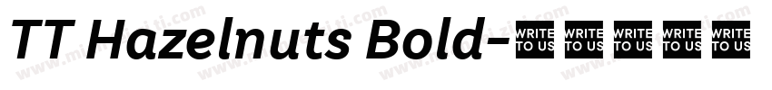 TT Hazelnuts Bold字体转换